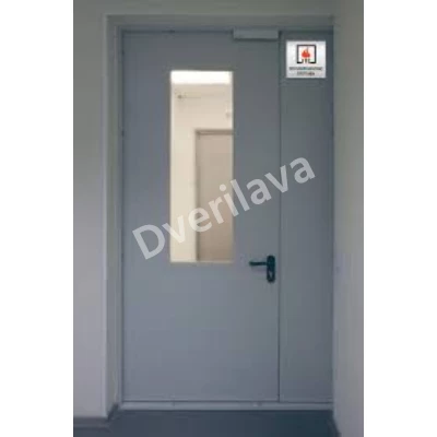 Купить Стальная двупольная противопожарная дверь с шумоизоляцией RS119