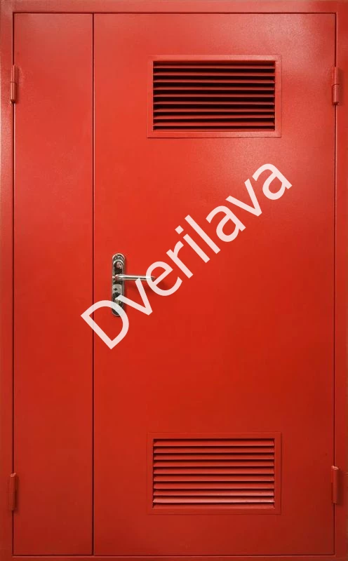 Купить Уличная дверь в котельную двустворчатая